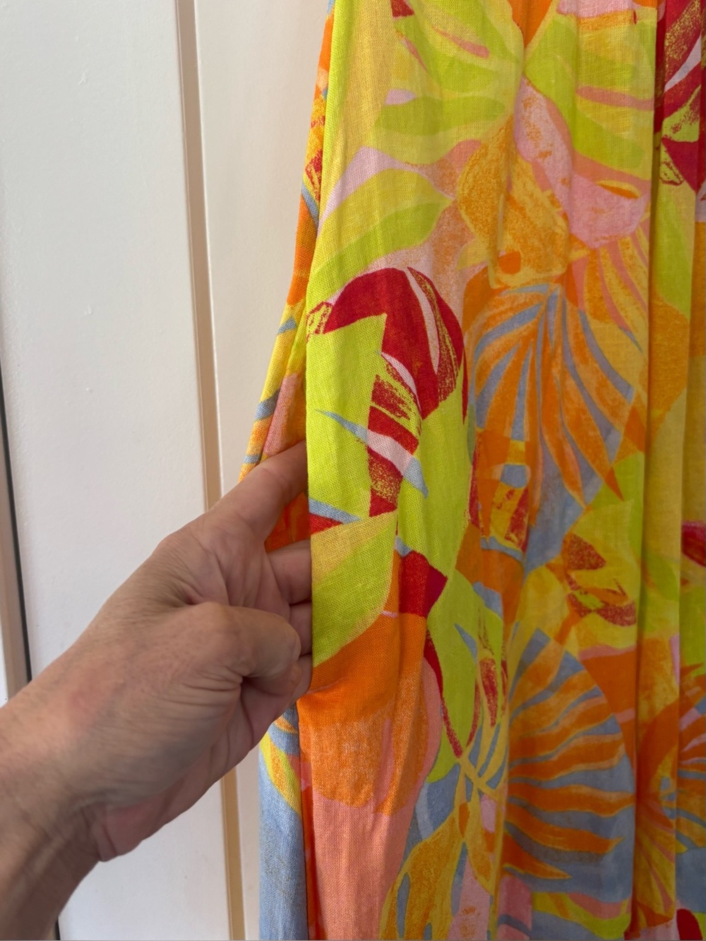 C&C California Linen Blend Swim Cover-up Dress. Sz L - Picture 4 of 6
